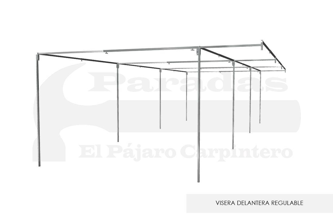 Caseta mercado altura fija visera delantera