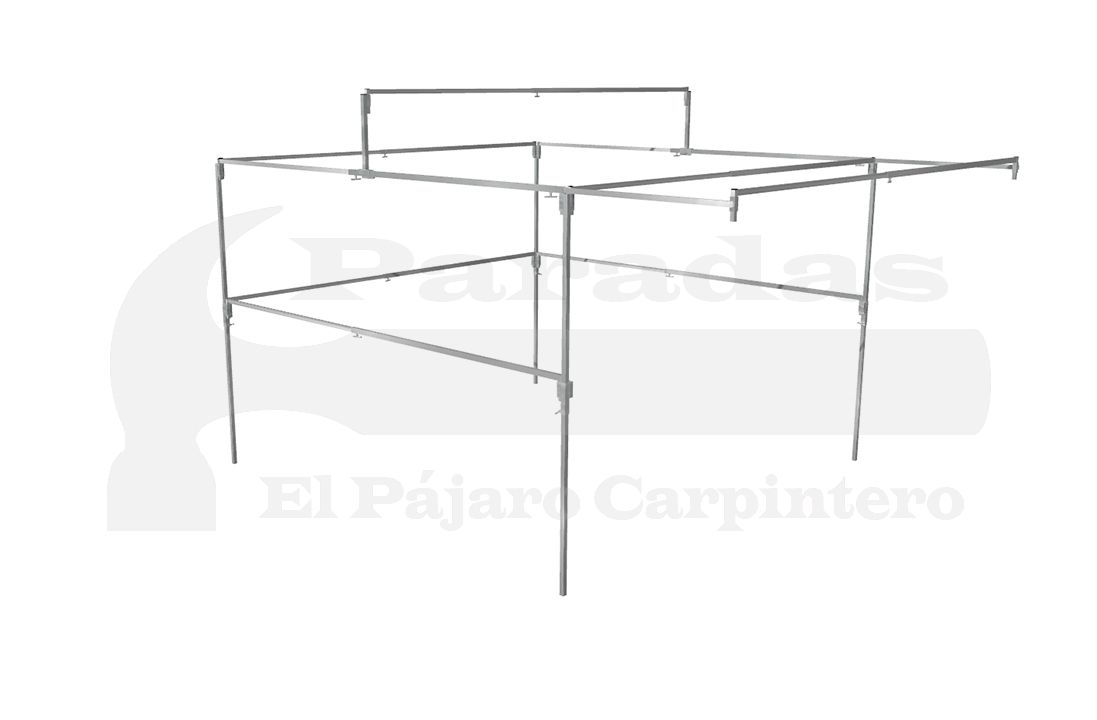 Caseta mercado altura fija