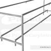 Mesa estantes bajo mesa extensible mercadillo L