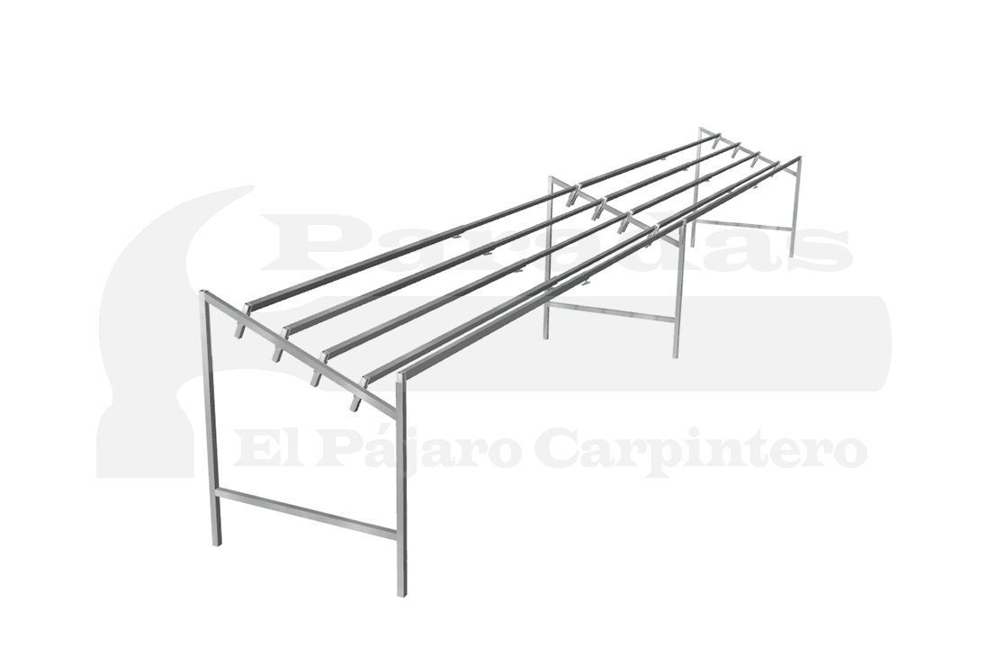 Mesa inclinada fruta venta ambulante