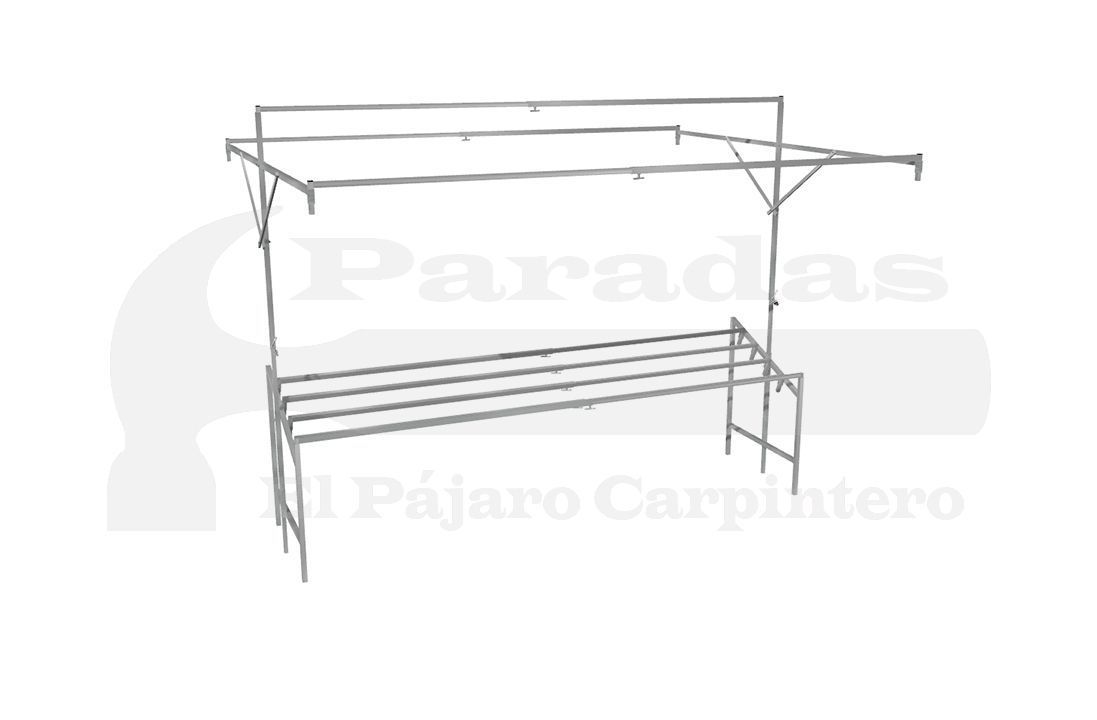 Mesa inclinada parada catalana metal sencilla