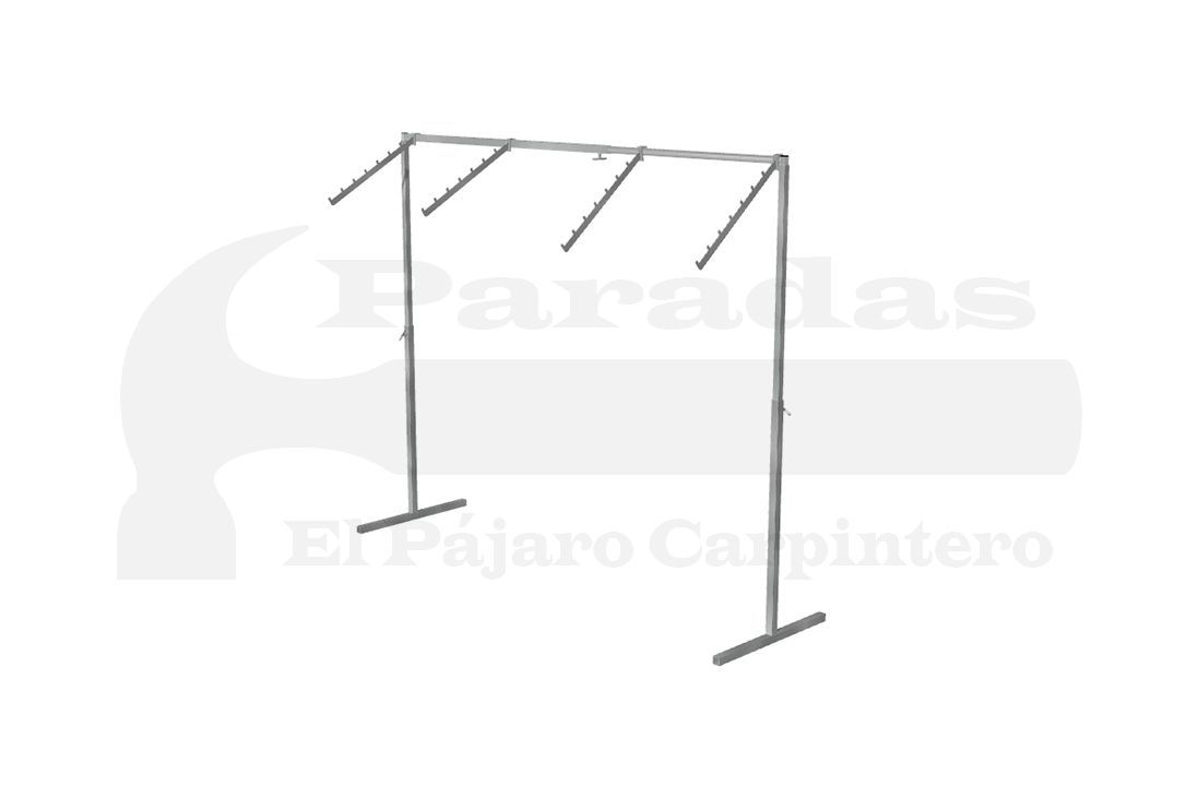 Perchero reforzado simple con colgadores