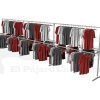 Perchero mercadillo reforzado triple ropa 4 patas