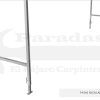 mesa tipo bar patas regulables feria