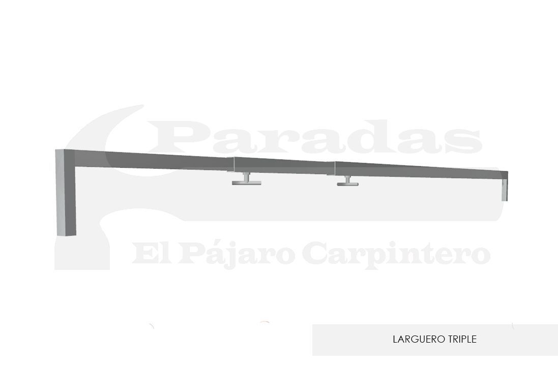 Larguero extensible 4m. triple normal