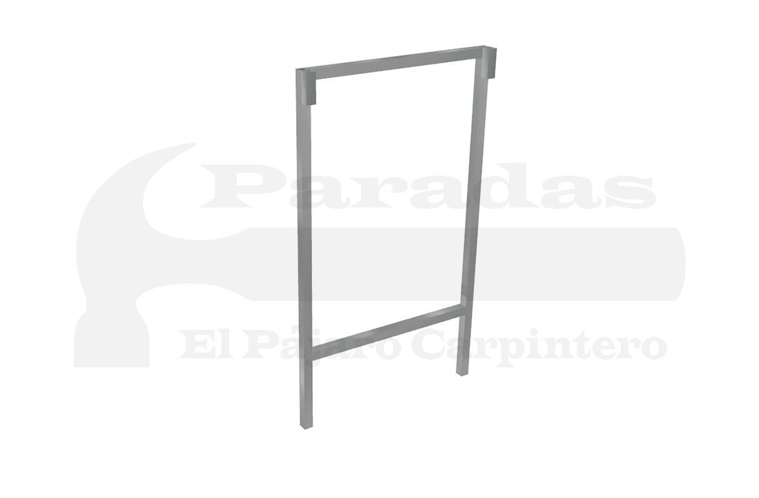 Pata mesa simple tipo bar doble