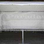 parada paraguas hierro galvanizado con toldo