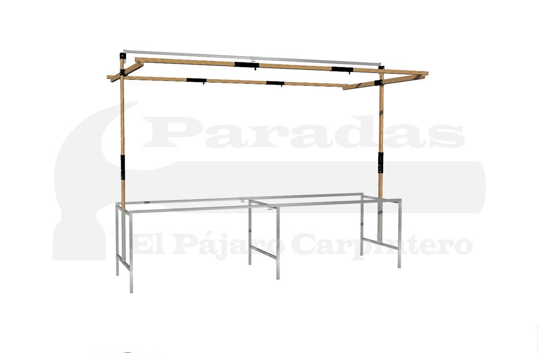 decoracion pack Parada cruceta madera sencilla