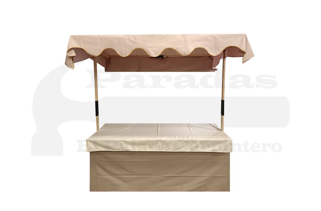 Pack completo parada cruceta de madera toldo de decoración