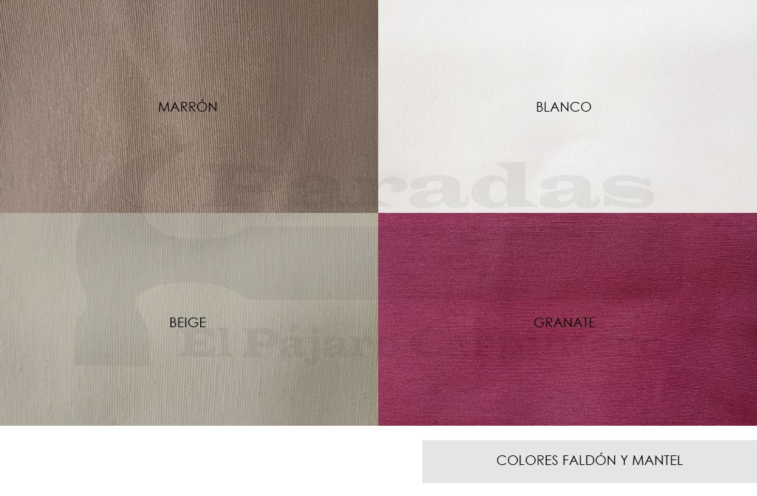 decoracion trasero pack parada cruceta madera Colores faldones