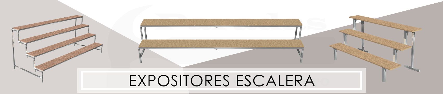 expositores escalera general