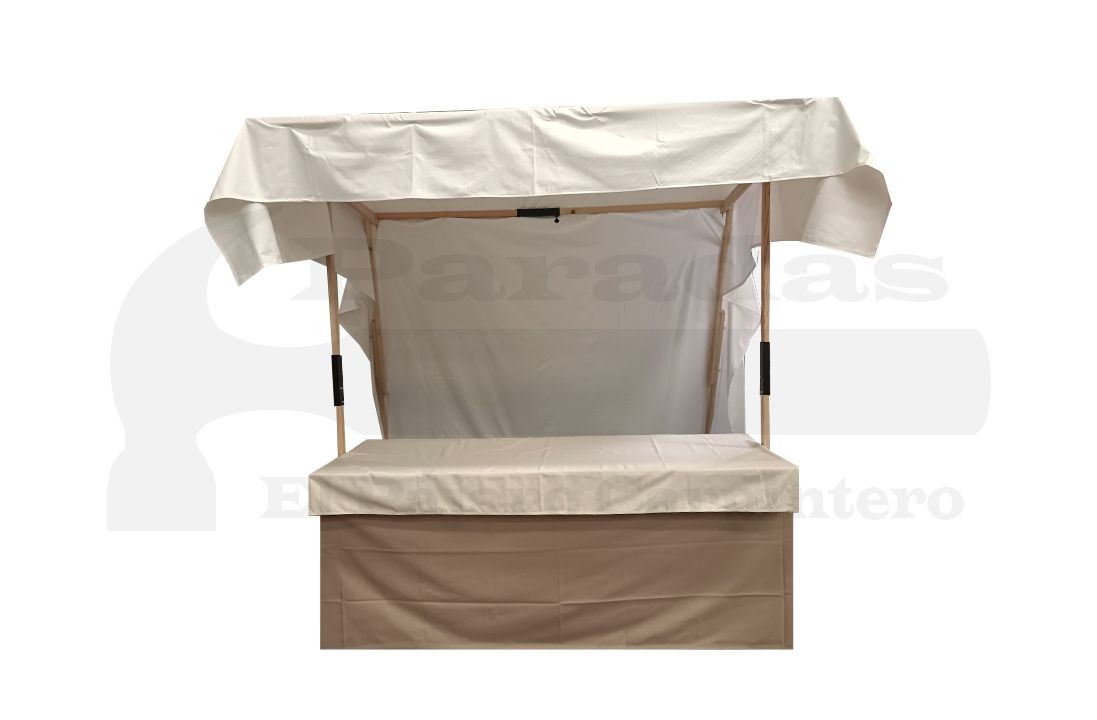 Pack completo parada cruceta de madera con trasero