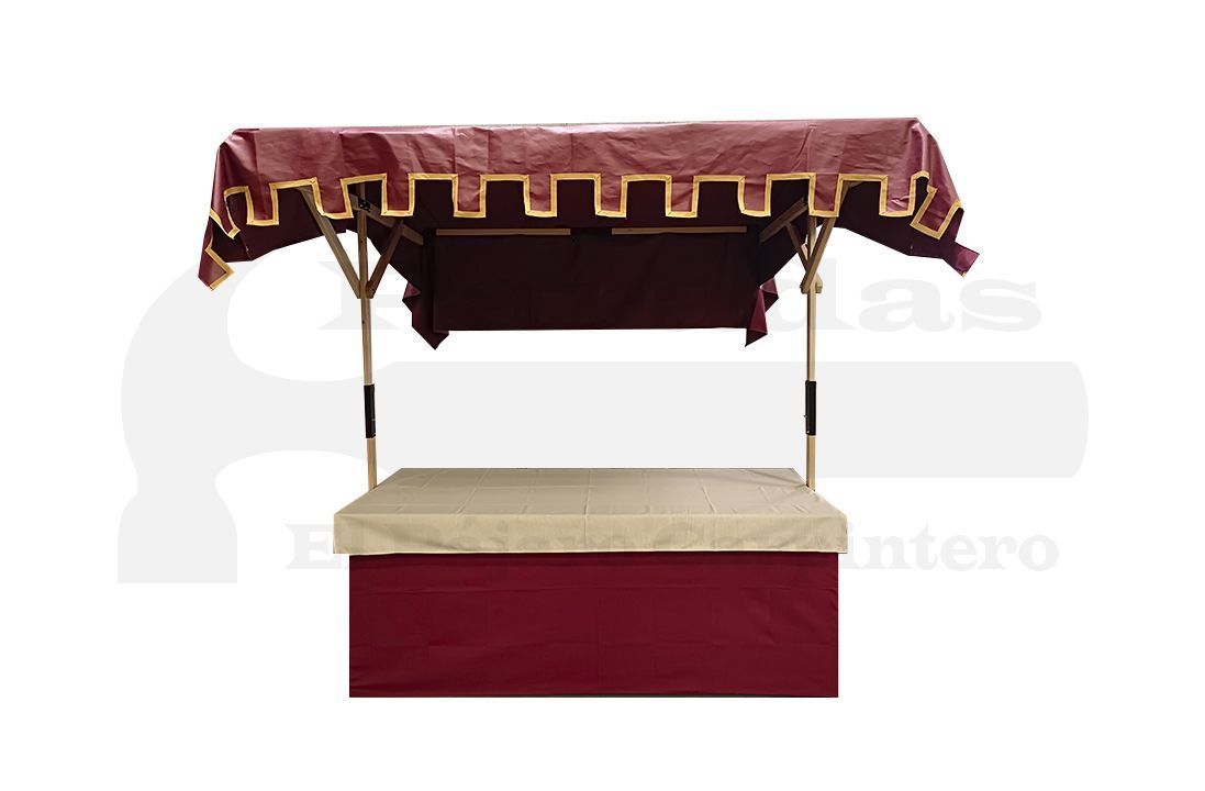toldo techo medieval con greca
